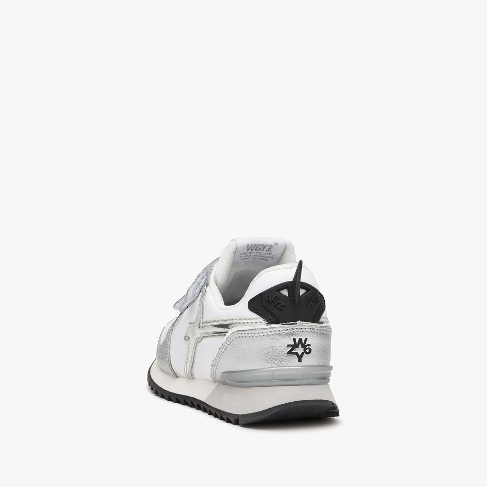 Basket W6YZ White/Silver Enfant | QYX-91709053